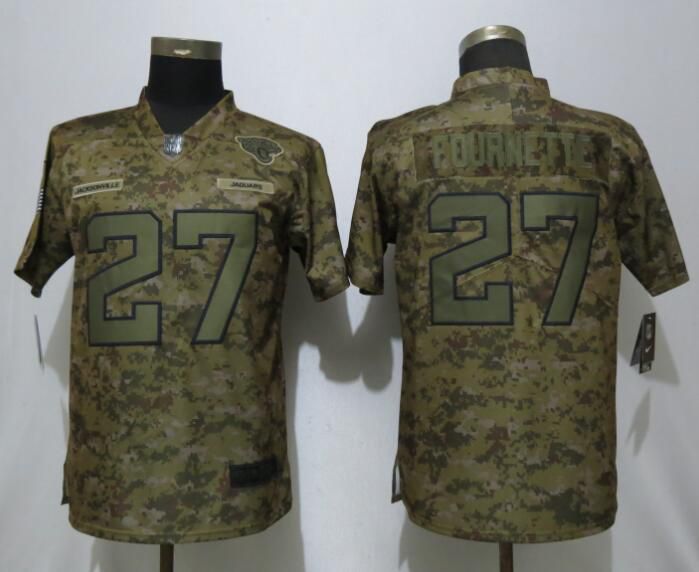 Women Jacksonville Jaguars #27 Fournette Nike Camo Salute to Service Limited NFL Jersey->women nfl jersey->Women Jersey